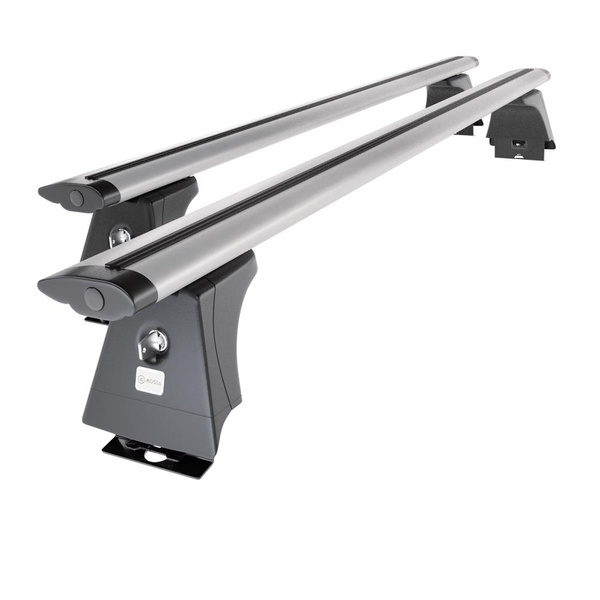 Základní nosič na střechu auta pro Peugeot Boxer Van (1996-2005) - příčný nosič - stříbrné střešní příčníky - montážní body - Hliník
