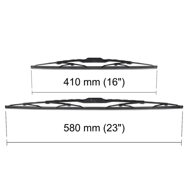 Automobilové stěrače na přední sklo pro Fiat Panda Hatchback, Van (10.2003-12.2012) - listy standard