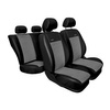 Potahy šité na míru pro Seat Mii Hatchback (2011-2019) druhá řada - dělené opěradlo - návleky na autosedadla - šedá