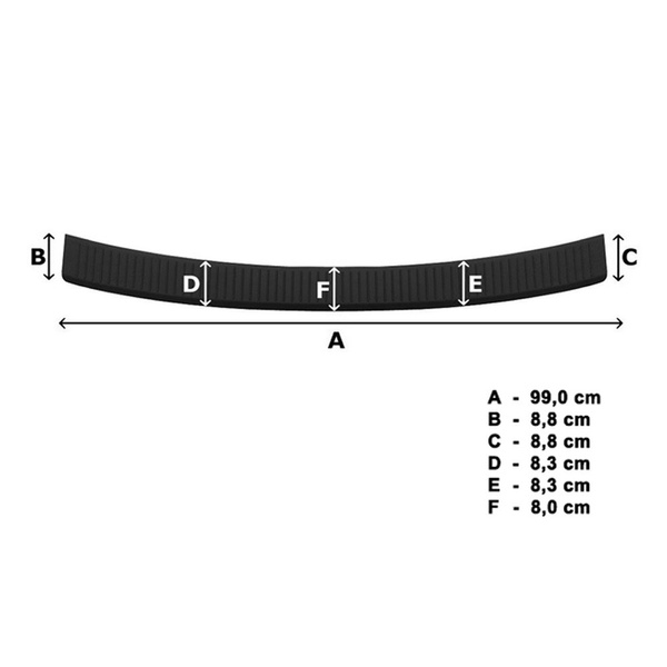 Černý kryt zadního nárazníku pro Hyundai i30 Hatchback (2020-....)