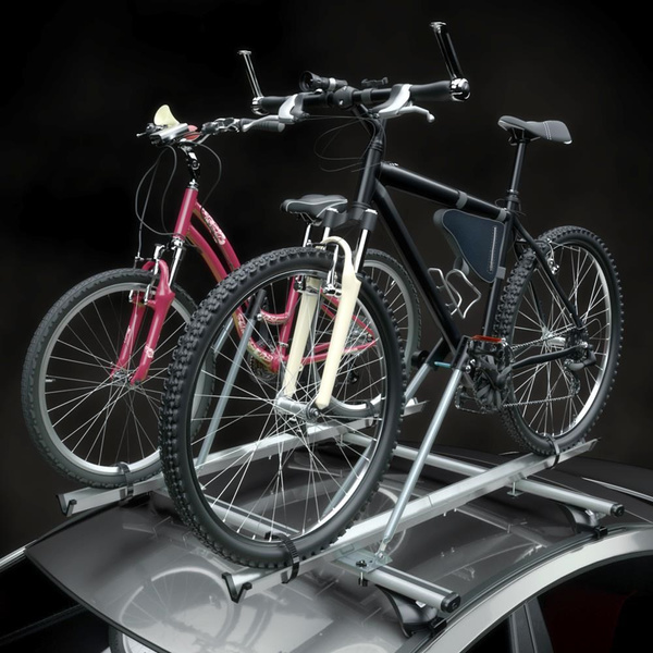 Nosič na kola na střechu auta, Univerzální hliníkový držák jízdních kol - 2xM-42