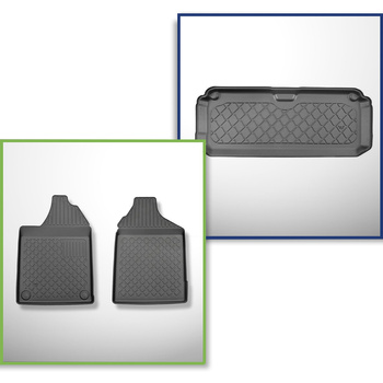 Sada rohož do zavazadlového prostoru a autokoberečky TPE na míru do: Aixam Minia