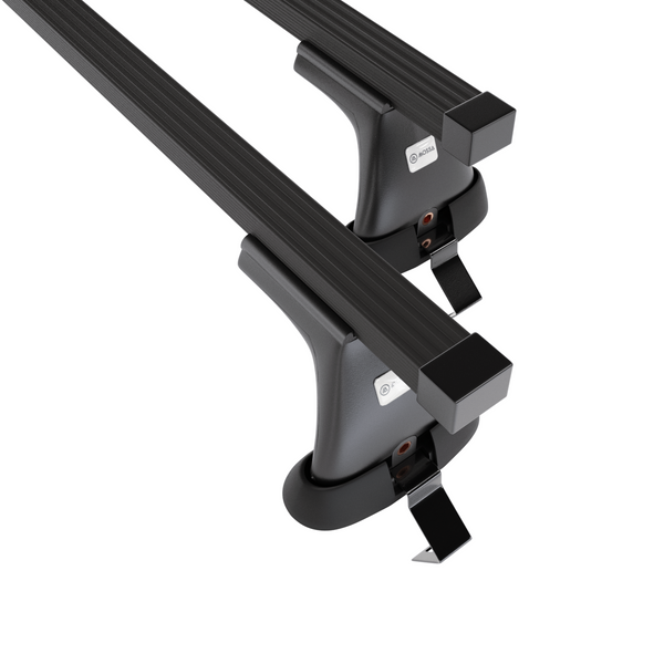 Základní nosič na střechu auta pro Citroen C4 Hatchback (2010-2017) - příčný nosič - černé střešní příčníky - bez montážních prvků - Ocel