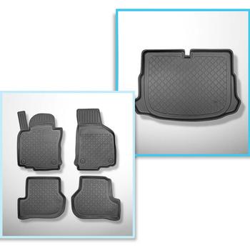 Sada rohož do zavazadlového prostoru a autokoberečky TPE na míru do: Volkswagen 