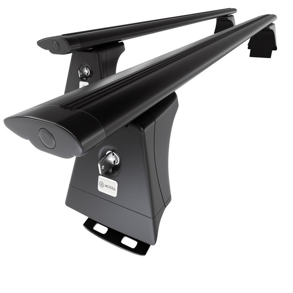 Základní nosič na střechu auta pro Honda CR-V SUV (2007-2011) - příčný nosič - černé střešní příčníky - montážní body - Hliník