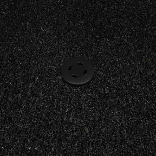 Velurové koberečky pro Fiat Doblo II Van (2009-2016) - černá