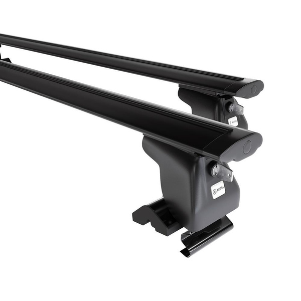 Základní nosič na střechu auta pro Chrysler PT Cruiser MPV (2001-2010) - příčný nosič - černé střešní příčníky - bez montážních prvků - Hliník