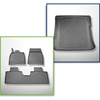Sada rohož do zavazadlového prostoru a autokoberečky TPE na míru do: Mercedes-Benz EQS X296 SUV (12.2022-....) - 5 míst