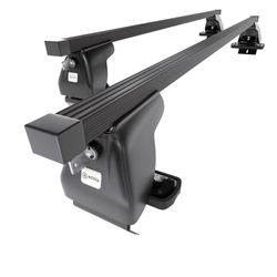 Základní nosič na střechu auta pro Renault Captur I SUV (2013-2019) - příčný nosič - černé střešní příčníky - bez montážních prvků - Ocel