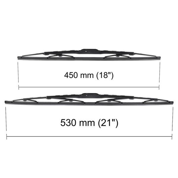 Automobilové stěrače na přední sklo pro Renault Clio II Hatchback (03.1998-05.2009) - listy standard
