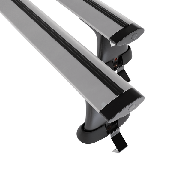 Základní nosič na střechu auta pro Citroen C4 Hatchback (2010-2017) - příčný nosič - stříbrné střešní příčníky - bez montážních prvků - Hliník