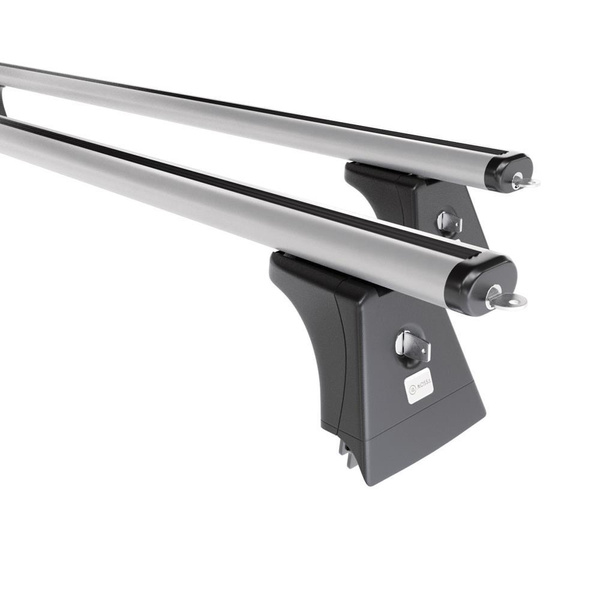 Základní nosič na střechu auta pro Opel Vectra C Sedan (2002-2008) - příčný nosič - stříbrné střešní příčníky - montážní body - Hliník