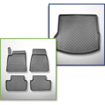 Sada rohož do zavazadlového prostoru a autokoberečky TPE na míru do: Polestar 2 