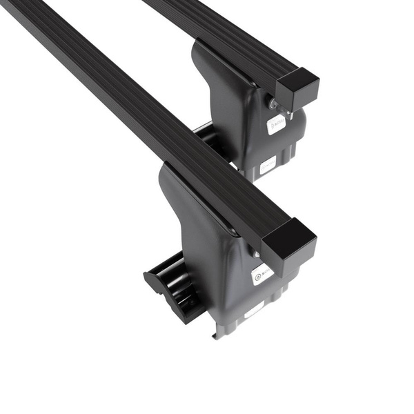 Základní nosič na střechu auta pro Hyundai Getz Hatchback (2005-2011) - příčný nosič - černé střešní příčníky - bez montážních prvků - Ocel