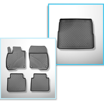 Sada rohož do zavazadlového prostoru a autokoberečky TPE na míru do: Honda CR-V 