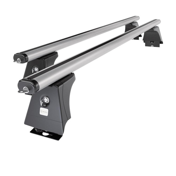 Základní nosič na střechu auta pro Peugeot Boxer II Van (2006-2014) - příčný nosič - stříbrné střešní příčníky - montážní body - Hliník