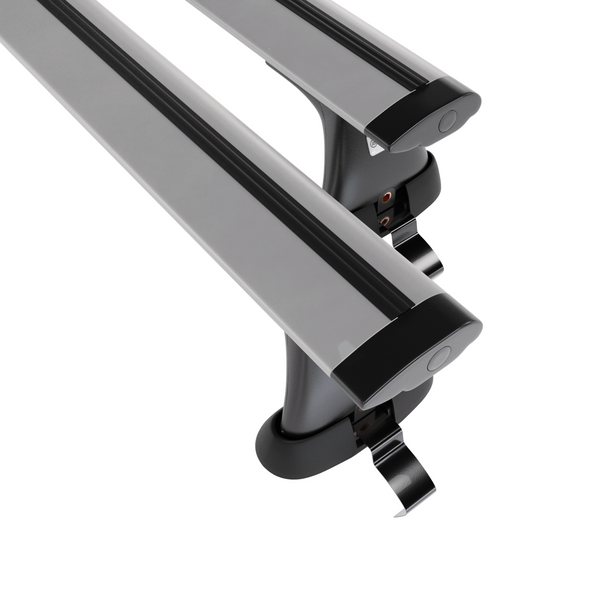 Základní nosič na střechu auta pro Volkswagen Passat B6 Sedan (2004-2009) - příčný nosič - stříbrné střešní příčníky - bez montážních prvků - Hliník