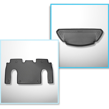 Sada rohož do zavazadlového prostoru a autokoberečky TPE PREMIUM na míru do: Tes