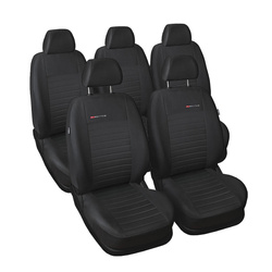 Potahy šité na míru pro Volkswagen Touran II MPV (2010-2015) bez potahu na zadní loketní opěrku - návleky na autosedadla - E4