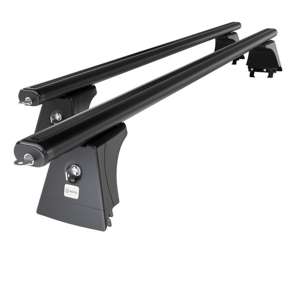 Základní nosič na střechu auta pro Opel Astra J mk IV Hatchback (2009-2015) - příčný nosič - černé střešní příčníky - montážní body - Hliník