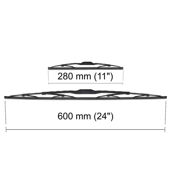 Automobilové stěrače na přední sklo pro Mitsubishi Colt VI Hatchback, Kabriolet (04.2004-04.2013) - listy standard