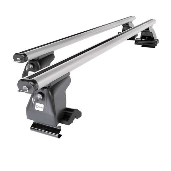 Základní nosič na střechu auta pro Kia Sportage mk II SUV (2004-2009) - příčný nosič - stříbrné střešní příčníky - bez montážních prvků - Hliník