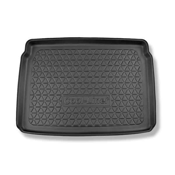 Rohož do zavazadlového prostoru pro: Peugeot 2008 II SUV (01.2020-....) - horní zavazadlový prostor; pohyblivá podlaha v nejvyšší poloze