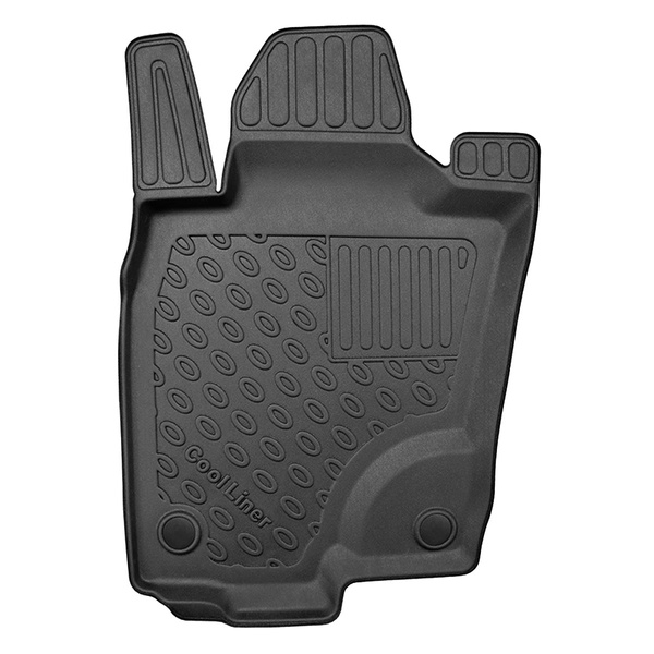 Koberčky TPE pro Mercedes-Benz Třída X 470 Pick-Up (11.2017-....) - bez hasícího přístroje na straně spolujezdce