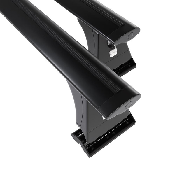 Základní nosič na střechu auta pro Citroen C3 Hatchback (2009-2016) - příčný nosič - černé střešní příčníky - montážní body - Hliník