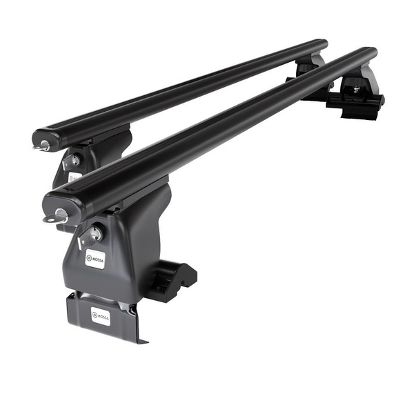 Základní nosič na střechu auta pro Peugeot 1007 MPV (2005-2009) - příčný nosič - černé střešní příčníky - bez montážních prvků - Hliník