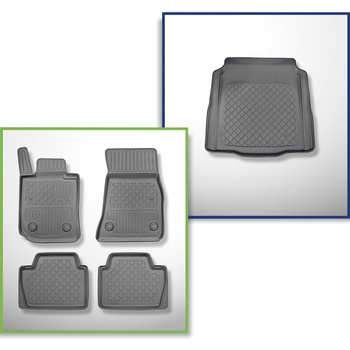 Sada rohož do zavazadlového prostoru a autokoberečky TPE na míru do: BMW Řada 4 