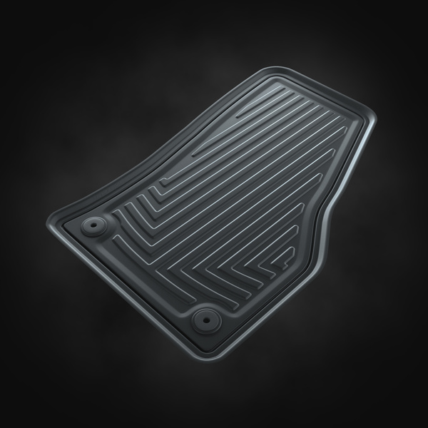 Gumové autokoberce pro Seat Leon IV Hatchback, Sportstourer (2020-....) - černá - 4 ks