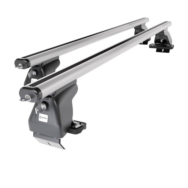 Základní nosič na střechu auta pro DS 4 Hatchback (2011-2018) - příčný nosič - stříbrné střešní příčníky - bez montážních prvků - Hliník