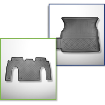 Sada rohož do zavazadlového prostoru a autokoberečky TPE na míru do: Tesla Model