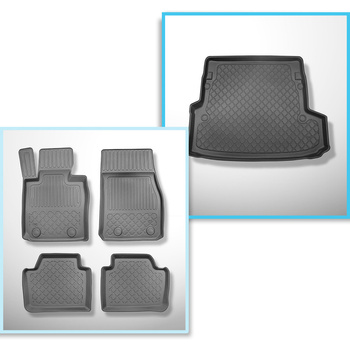 Sada rohož do zavazadlového prostoru a autokoberečky TPE na míru do: BMW Řada 3 