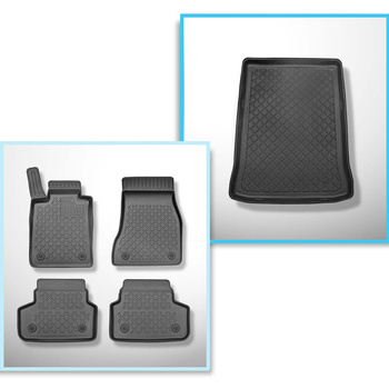 Sada rohož do zavazadlového prostoru a autokoberečky TPE na míru do: BMW Řada 5 
