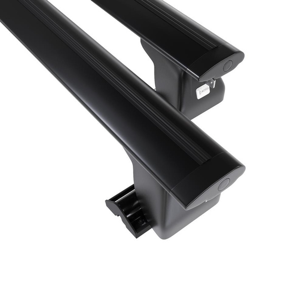 Základní nosič na střechu auta pro Chrysler Voyager MPV (2001-2008) - příčný nosič - černé střešní příčníky - T-profil - Hliník