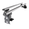 Základní nosič na střechu auta pro Peugeot 1007 MPV (2005-2009) - příčný nosič - stříbrné střešní příčníky - bez montážních prvků - Hliník
