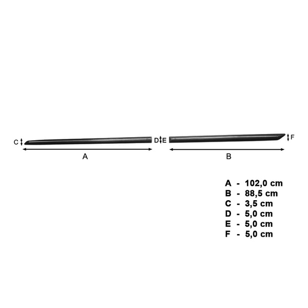 Černé boční lišty pro Toyota Corolla E160 Sedan (2013-2019)