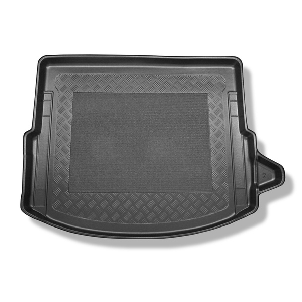 Rohož do zavazadlového prostoru pro: Land Rover Discovery Sport L550 SUV (01.2015-....) - 5/7 míst; třetí řada snížená; také pro modely s upevňujícími kolejnicemi; pravý odnímatelný výklenek; také Plug-in-Hybrid