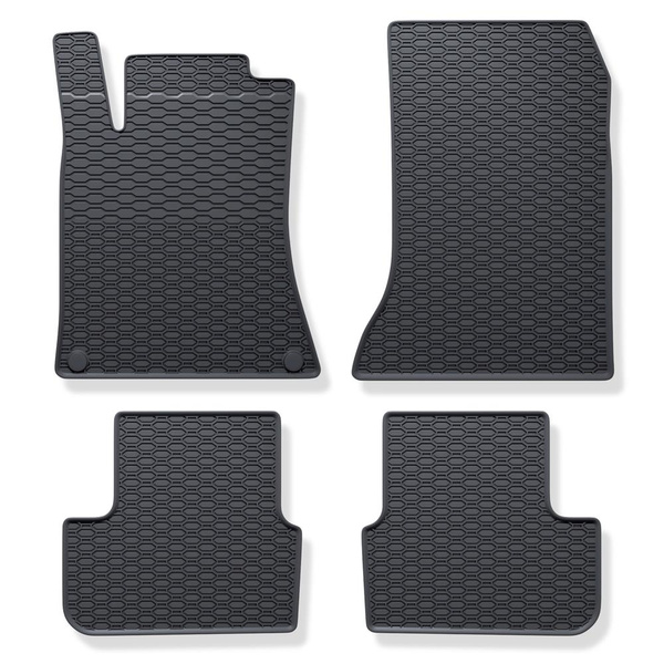 Gumové autokoberce pro Mercedes-Benz GLA X156 SUV (2013-2019) - černá - 4 ks