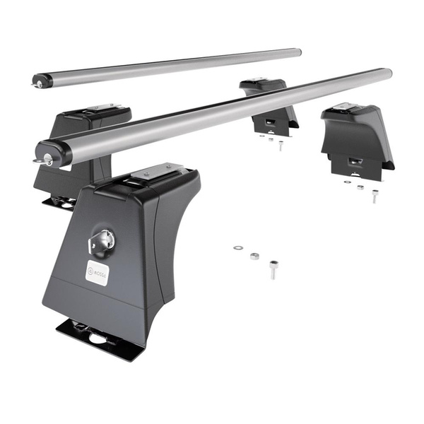 Základní nosič na střechu auta pro Peugeot Boxer III Autobus (2014-....) - příčný nosič - stříbrné střešní příčníky - montážní body - Hliník
