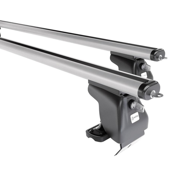 Základní nosič na střechu auta pro DS 4 Hatchback (2011-2018) - příčný nosič - stříbrné střešní příčníky - bez montážních prvků - Hliník