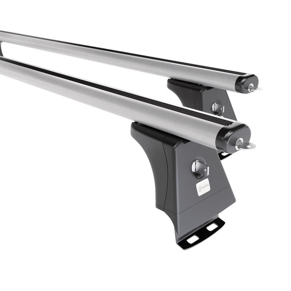 Základní nosič na střechu auta pro Honda CR-V SUV (2007-2011) - příčný nosič - stříbrné střešní příčníky - montážní body - Hliník