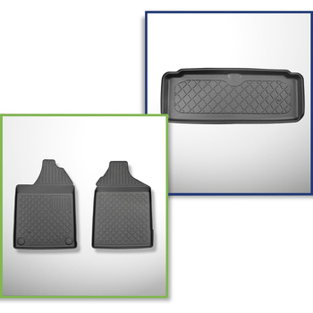 Sada rohož do zavazadlového prostoru a autokoberečky TPE na míru do: Aixam Cross