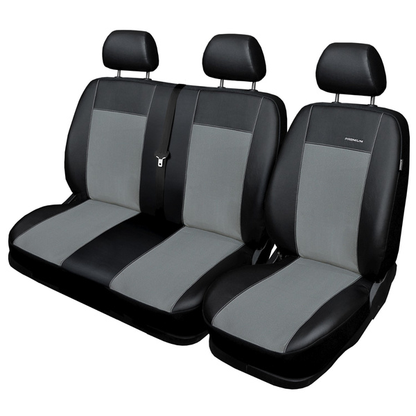Potahy šité na míru pro Ford Transit VII Van (2013-2019) - návleky na autosedadla - šedá