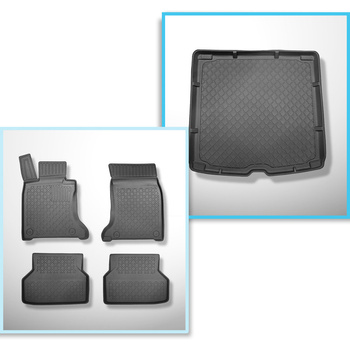 Sada rohož do zavazadlového prostoru a autokoberečky TPE na míru do: BMW Řada 5 
