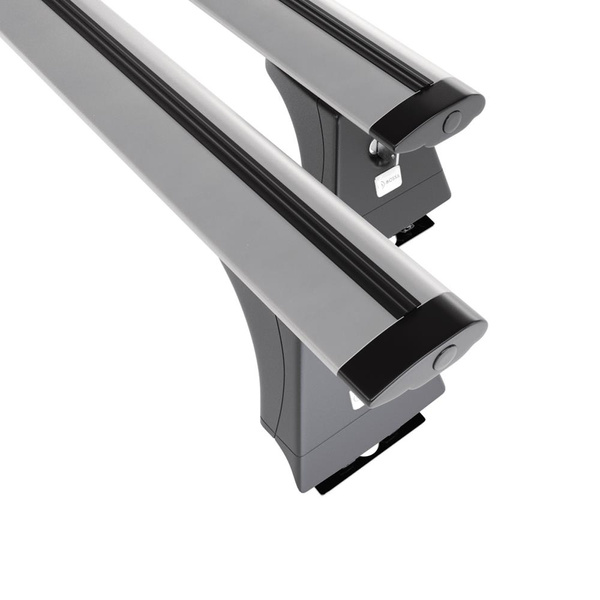 Základní nosič na střechu auta pro Peugeot Boxer Van (1996-2005) - příčný nosič - stříbrné střešní příčníky - montážní body - Hliník