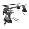 Základní nosič na střechu auta pro Dacia Sandero mk II Hatchback (2013-2020) - příčný nosič - černé střešní příčníky - bez montážních prvků - Ocel