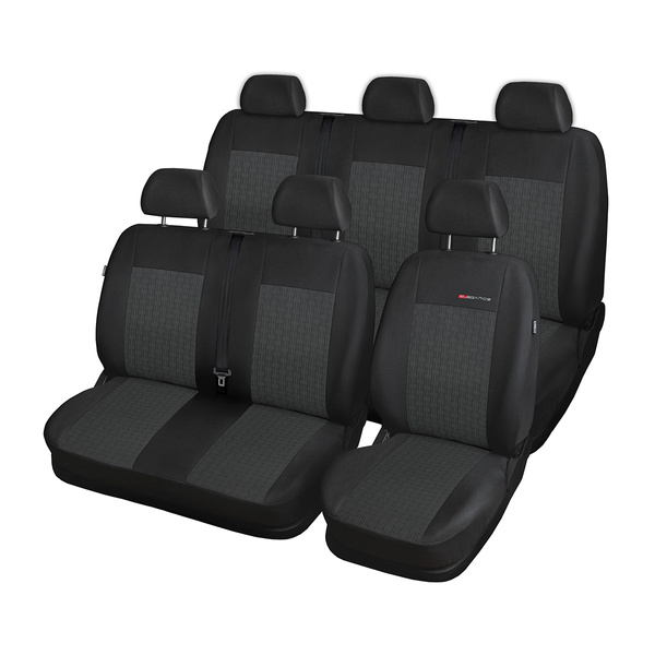 Potahy šité na míru pro Ford Transit VII Van (2013-2019) 6 místný - návleky na autosedadla - E1